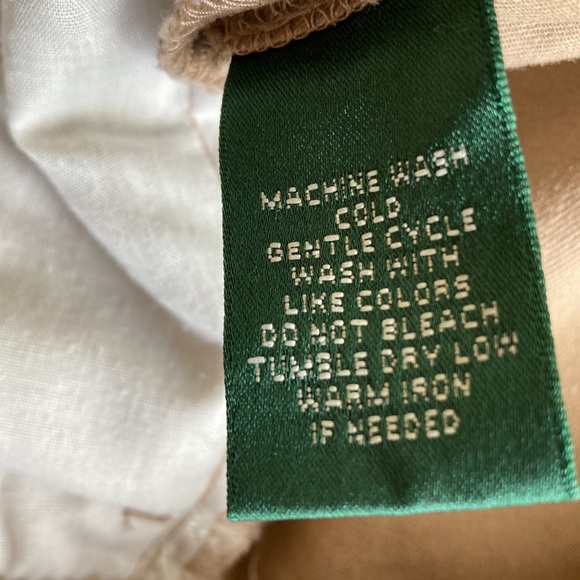 Lauren by Ralph Lauren High Waist Khaki Shorts - Picture 7 of 7